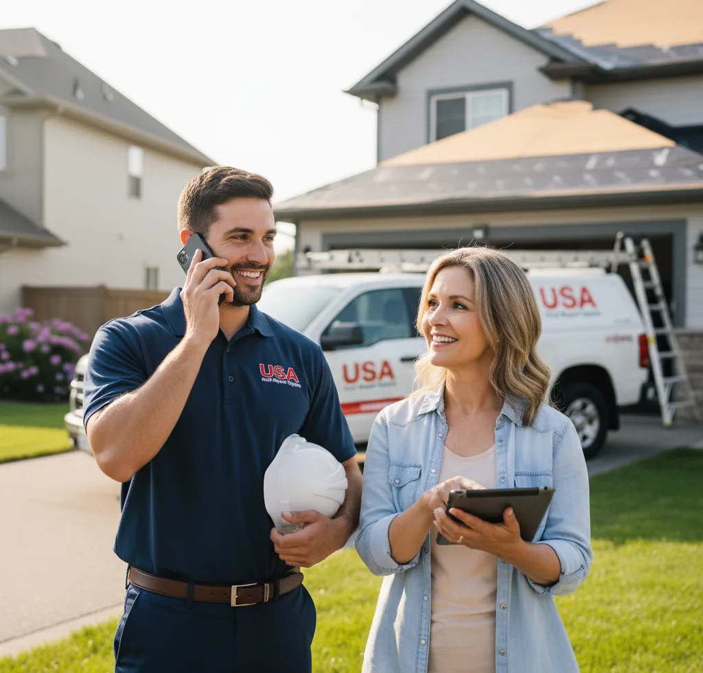 USA Roof Repair Experts customer support in Black Jack